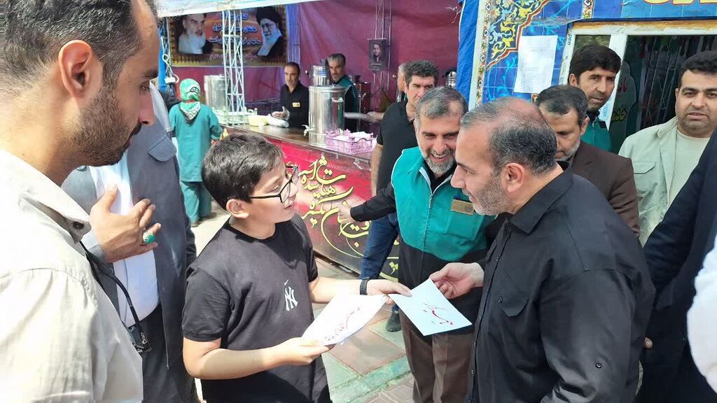 بازدید امام جمعه و استاندار کرمانشاه از موکب کنگاور