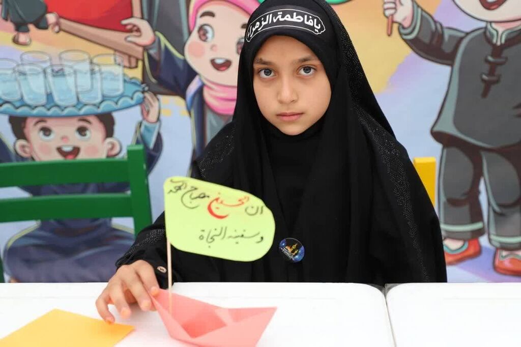 بازید کارشناس معاونت فرهنگی کانون از موکب میهمانان کوچک امام حسین(ع)