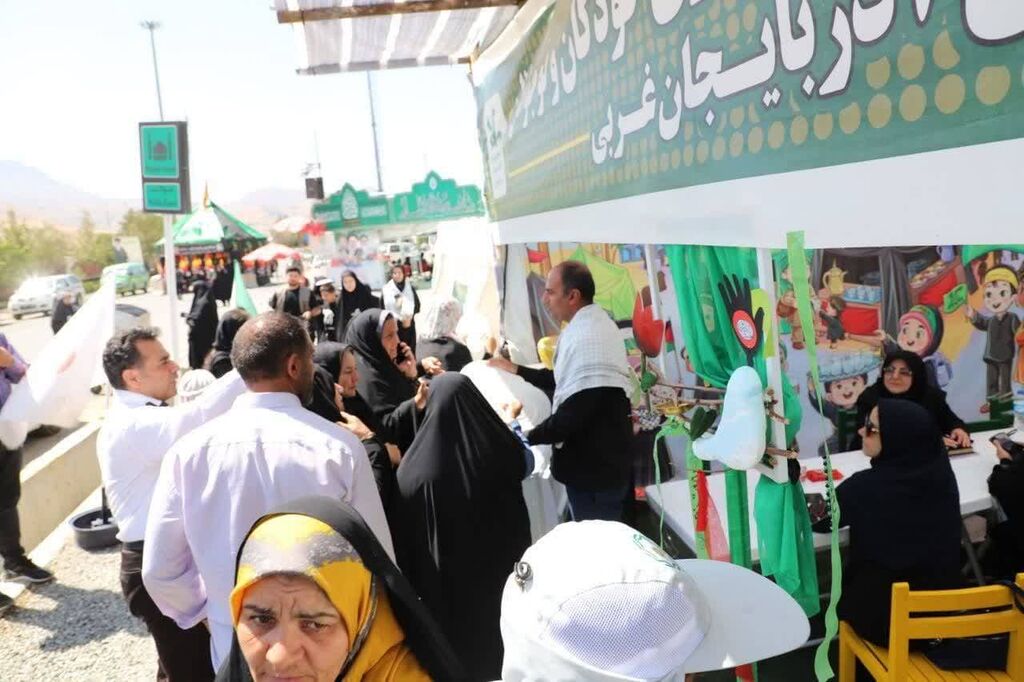 بازید کارشناس معاونت فرهنگی کانون از موکب میهمانان کوچک امام حسین(ع)