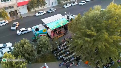 منتخب تصاویر اجرای تماشاخانه سیار با نمایش «مشکهای خالی» در استان زنجان
