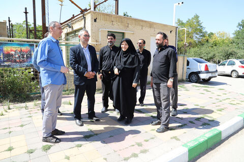 نقاشی دیواری اعضای کانون با عنوان سرزمین من «اردبیل» -بخش دوم