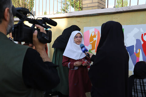 نقاشی دیواری اعضای کانون با عنوان سرزمین من «اردبیل» -بخش دوم