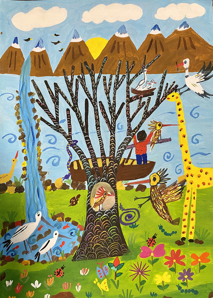 کسب دیپلم افتخار چهار عضو کانون استان اردبیل از بیستوسومین مسابقه نقاشی محیط زیست ژاپن