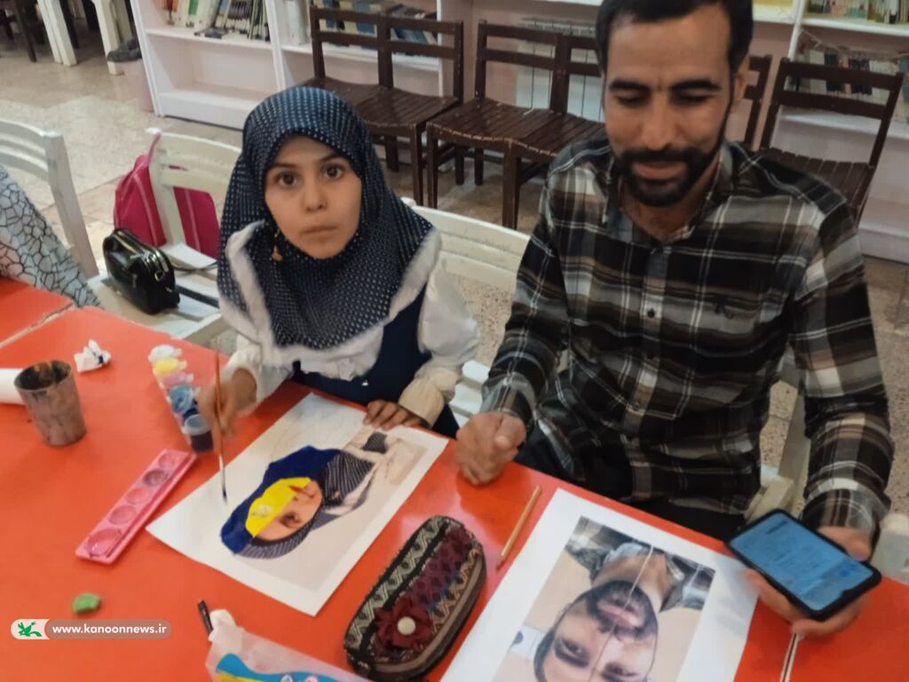 نقاشی والدین خراسان جنوبی کارگاه نقاشی کودک و والدین در مرکز یک بیرجند