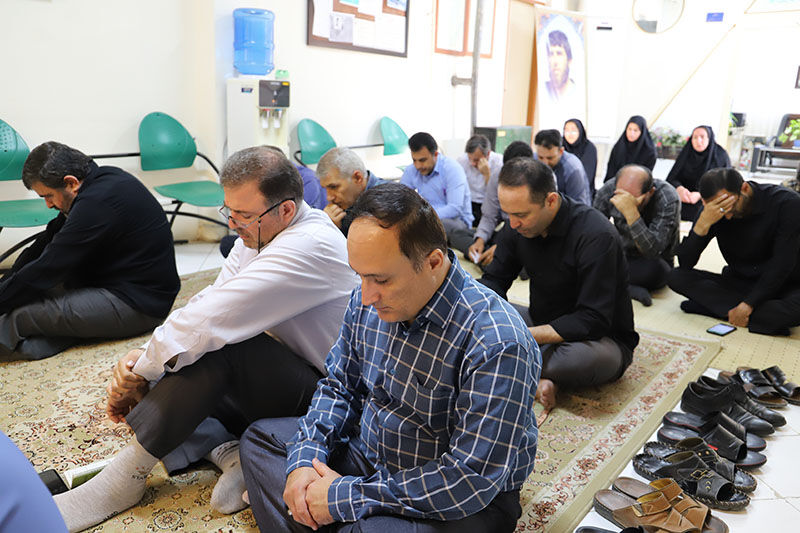 مراسم پرفیض دعای توسل در اداره کل کانون استان اردبیل برگزار  شد