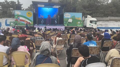 سومین اجرای تماشاخانه سیار کانون در سواحل نور و محمود آباد