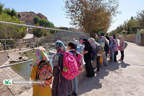 اردوی دختران مرکز شماره شش قم به باغ پرندگان