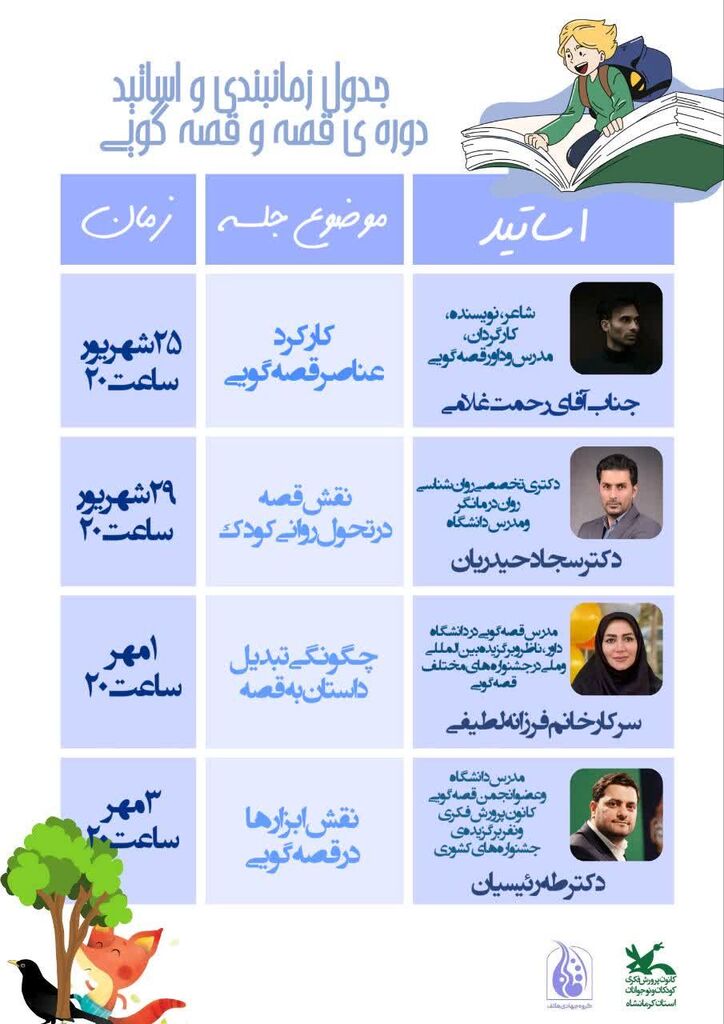 هشتمین دوره تربیت مربی قصه و قصهگویی کانون کرمانشاه