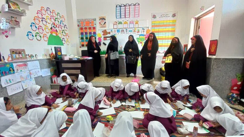 جشن زنگ کودکی در مدارس شهرستان جاسک