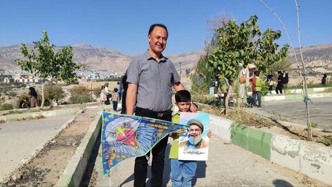 پرواز بادبادک‌ها برفراز آسمان ایلام به میزبانی کانون پرورش فکری کودکان و نوجوانان استان ایلام