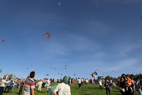 گزارش تصویری برگزاری دومین جشن بزرگ پرواز بادبادک‌ها به همت کانون استان قزوین