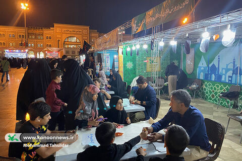 گزارش تصویری موکب فرهنگی کانون قم در شب و روز وفات حضرت معصومه (س)