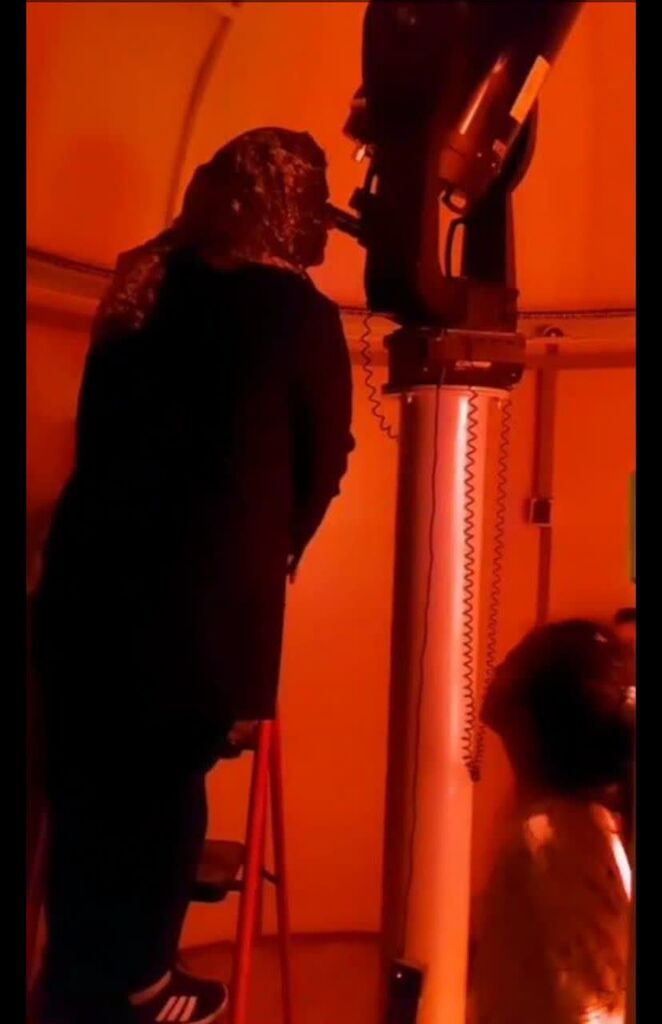 رصد ابرماه در مرکز نجوم کانون استان ایلام