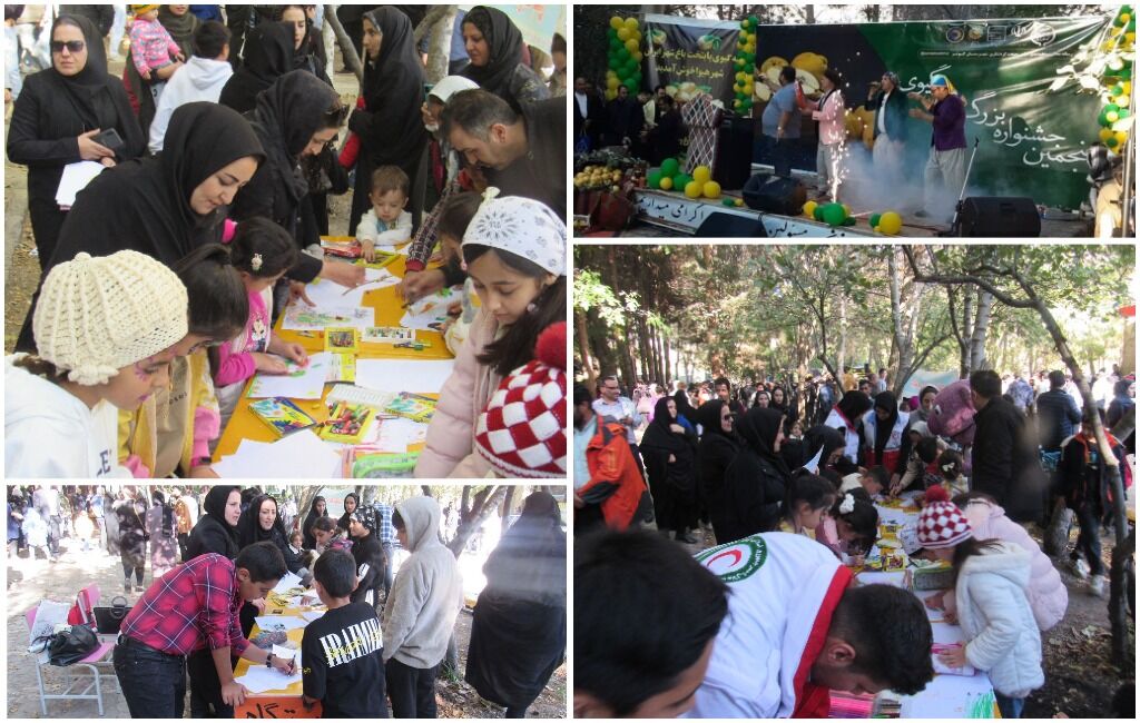 ایستگاه نقاشی مراکز کانون در پنجمین جشنواره بزرگ هیوای شهرستان کوثر برپا شد