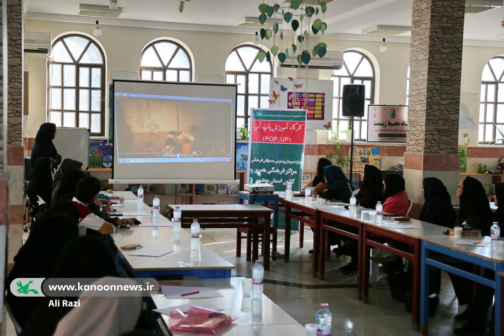 مربیان کانون استان بوشهر با هنر پاپ آپ آشنا شدند