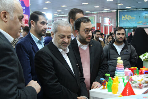 بازدید علیرضا کاظمی وزیر آموزش و پرورش از نهمین جشنواره ملی اسباببازی
