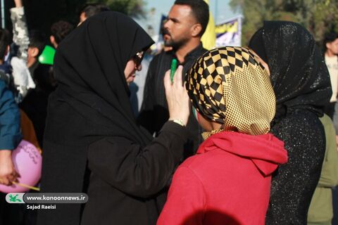 ایستگاه کودک و نوجوان کانون پرورش فکری در راهپیمایی ۲۲ بهمن اهواز