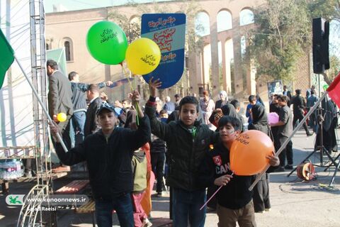 ایستگاه کودک و نوجوان کانون پرورش فکری در راهپیمایی ۲۲ بهمن اهواز