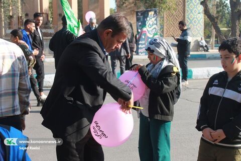 ایستگاه کودک و نوجوان کانون پرورش فکری در راهپیمایی ۲۲ بهمن اهواز