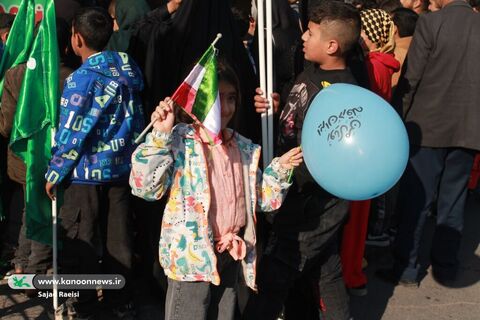 ایستگاه کودک و نوجوان کانون پرورش فکری در راهپیمایی ۲۲ بهمن اهواز