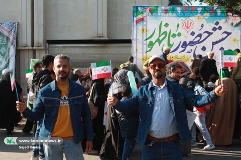 ایستگاه کودک و نوجوان کانون پرورش فکری در راهپیمایی ۲۲ بهمن اهواز