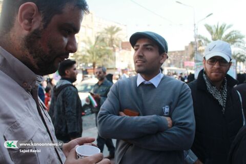 ایستگاه کودک و نوجوان کانون پرورش فکری در راهپیمایی ۲۲ بهمن اهواز