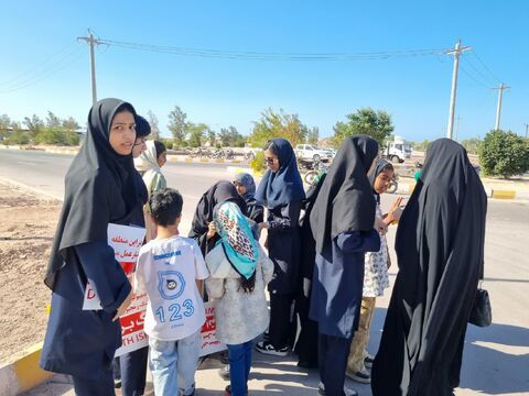 حضور پر رنگ و شورآفرین خانواده کانون پرورش فکری کودکان و نوجوانان هرمزگان در جشن حضور 22 بهمن