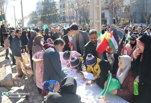 فعالیت کانون در راه‌پیمایی 22 بهمن چهارمحال و بختیاری