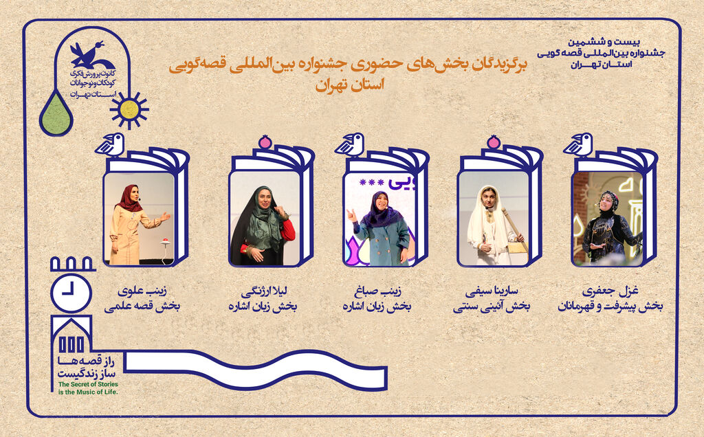 تهران افتخارآفرینی ۵ قصهگوی تهران در جشنواره بینالمللی قصهگویی