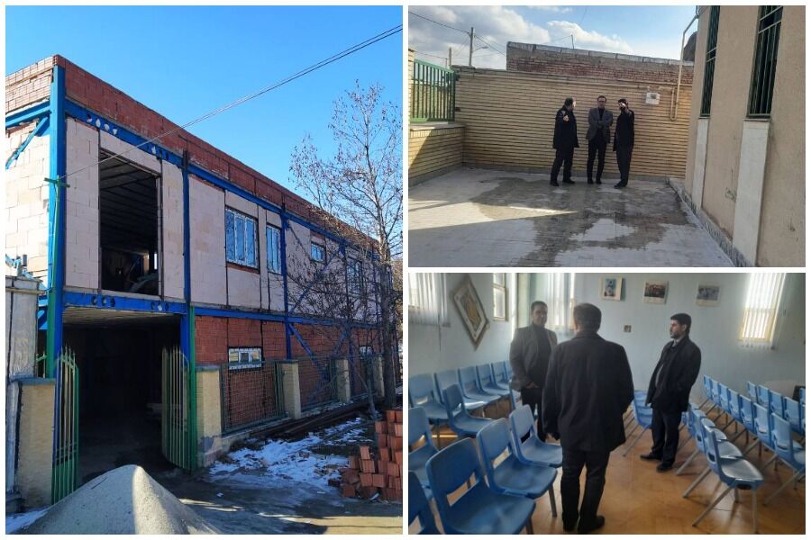 رئیس اداره نظارت بر طرحهای عمرانی کانون پرورش فکری کودکان و نوجوانان از پروژههای عمرانی کانون اردبیل بازدید کرد