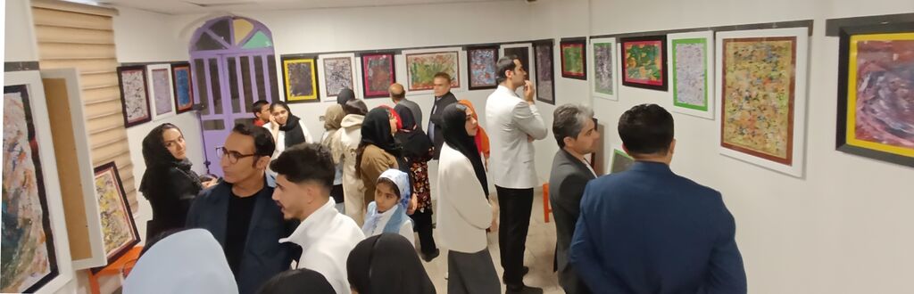 برپایی نمایشگاه نقاشی آثار اعضای مرکز فرهنگی هنری کانون پرورش فکری دهدشت
