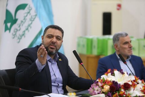 امیر محمد‌پور مدیر کل منابع انسانی کانون در گردهم‌آیی مدیران کل کانون پرورش فکری کودکان و نوجوانان