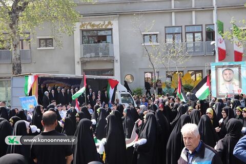 حضور پرشور کودکان و نوجوان گلستانی در ایستگاههای فرهنگی کانون به مناسبت روز جهانی قدس، فروردین ۱۴۰۳