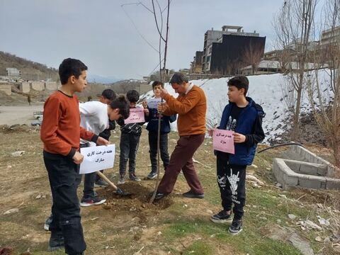 ویژه برنامه های مراکز کانون پرورش فکری کودکان و نوجوانان استان آذربایجان غربی در راستای اجرای طرح سفیران سبز «کاشت درخت»