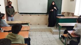 دیدار مسئول مرکز فرهنگی هنری کانون کردیجان با مدیران مدارس