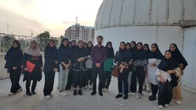 بازدید دانشجویان دانشکده فاطمیه بندرعباس از مرکز تخصصی علوم کانون