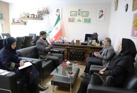 دیدار مدیرکل کانون فکری کودکان و نوجوانان قزوین با رئیس اداره امور عشایر استان