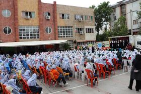جشن بزرگ دهه کرامت در مدرسه هاجر گرگان برگزار شد