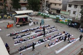 جشن دهه کرامت در گرگان با حضور خادمین امام رضا(ع)