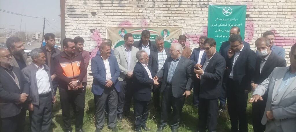 کلنگ احداث ساختمان کانون هریس در آذربایجان شرقی به زمین زده شد