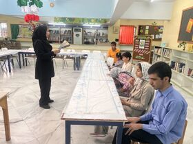 طنین همدلی و هنر با اعضای روشندل در کانون سمنان