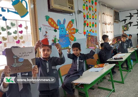 پرواز درناهای کاغذی بر بام مدرسه نیروگاه هسته ای