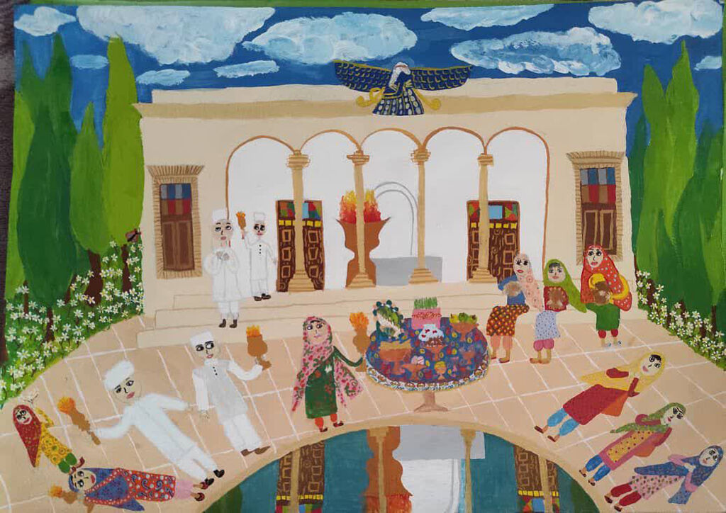 عضو کودک کانون یزد در جشنواره بینالمللی نقاشی پوپک خوش درخشید