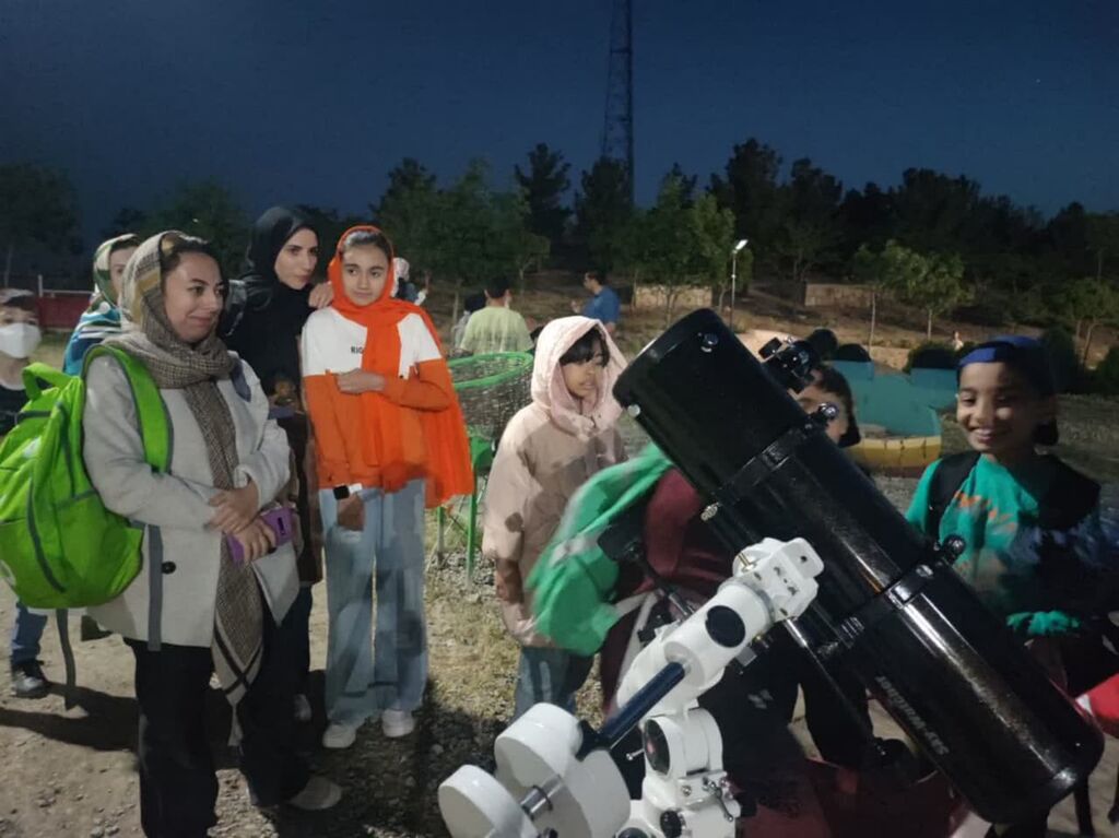 شب رصدی در هفت حوض برگزار شد