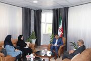 دیدار مدیرکل کانون استان گلستان با فرماندار آق‌قلا
