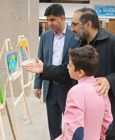 نمایشگاه آثار نقاشی "ارسان فتحی" عضو فراگیر مرکز شماره ۱ کانون تبریز
