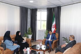 دیدار مدیرکل کانون استان گلستان با فرماندار آق‌قلا