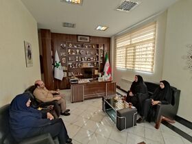 دیدار مدیرکل کانون پرورش فکری و مسئول خیریه آبشار عاطفه ها در اراک