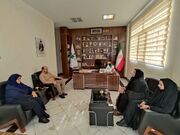 دیدار مدیرکل کانون پرورش فکری و مسئول خیریه آبشار عاطفه ها در اراک