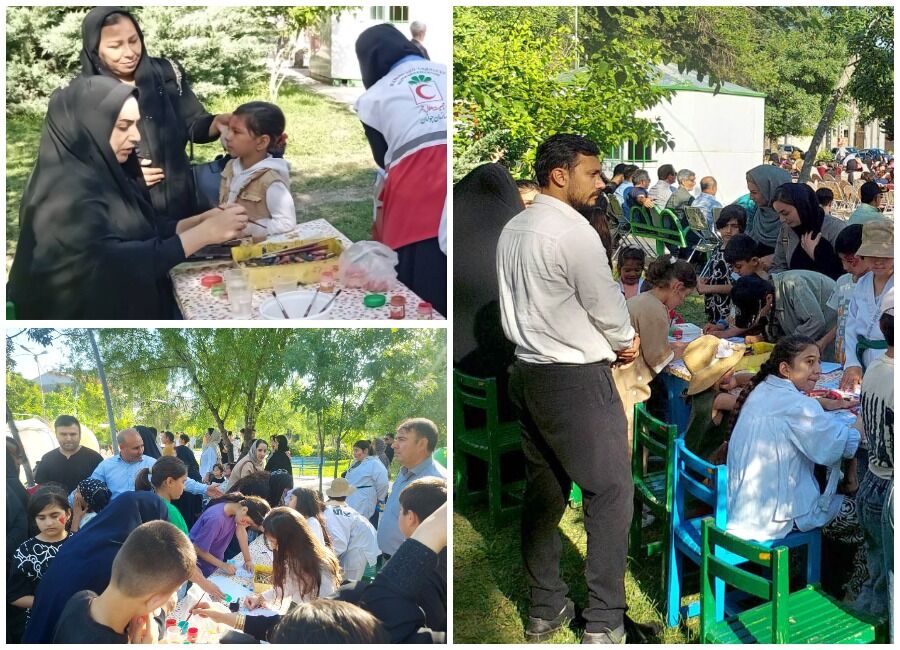 حضور فعال مراکز کانون پارسآباد در جشن وصال/ غرفه نقاشی کودکان با موضوع خانواده